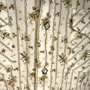 Floral western snap shirt